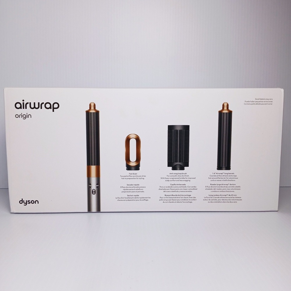 Dyson Airwrap Origin Multi-Styler Nickel Copper with 3 Attachments New